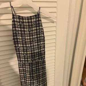Urban outfitters floral criss cross back dress